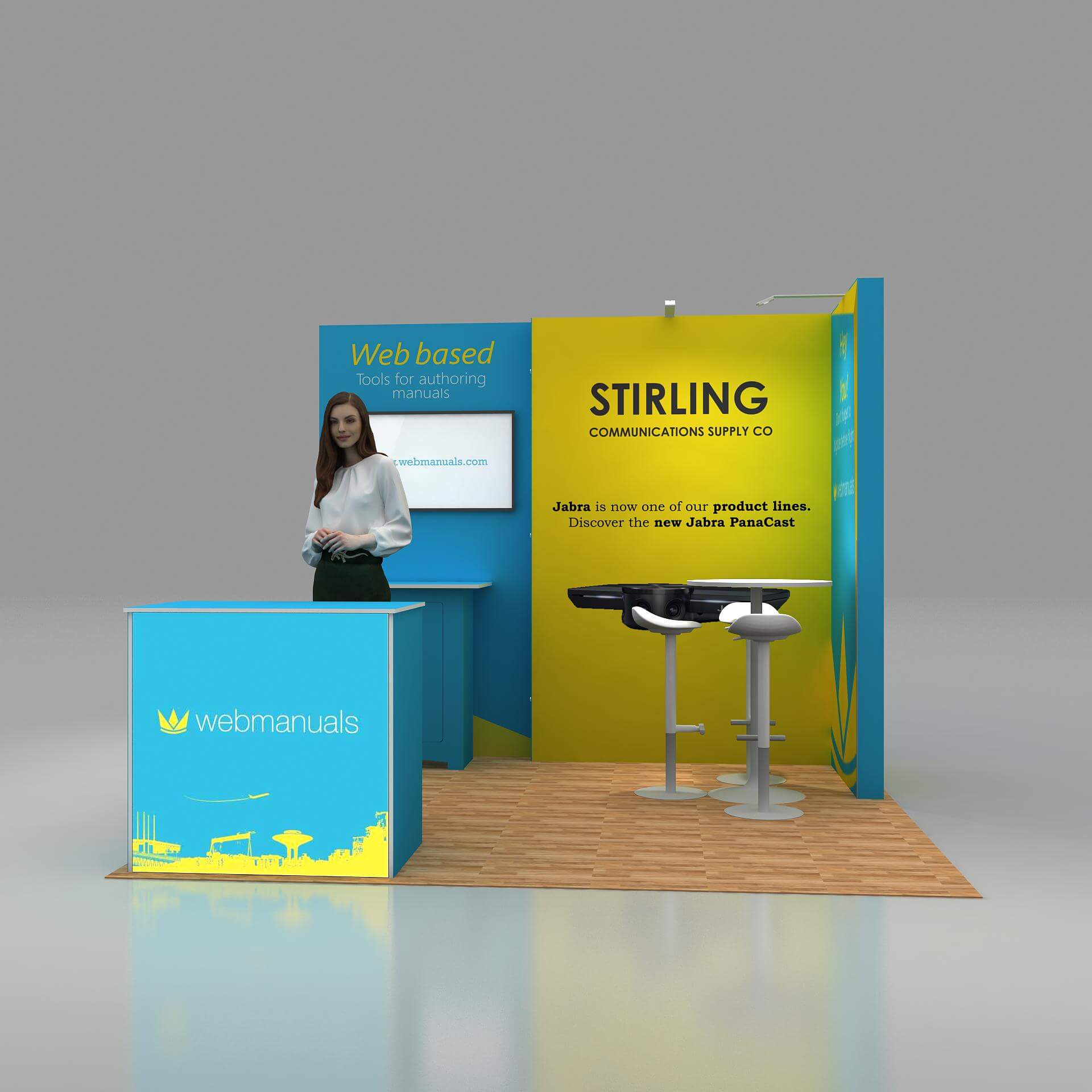 10x10 booth display