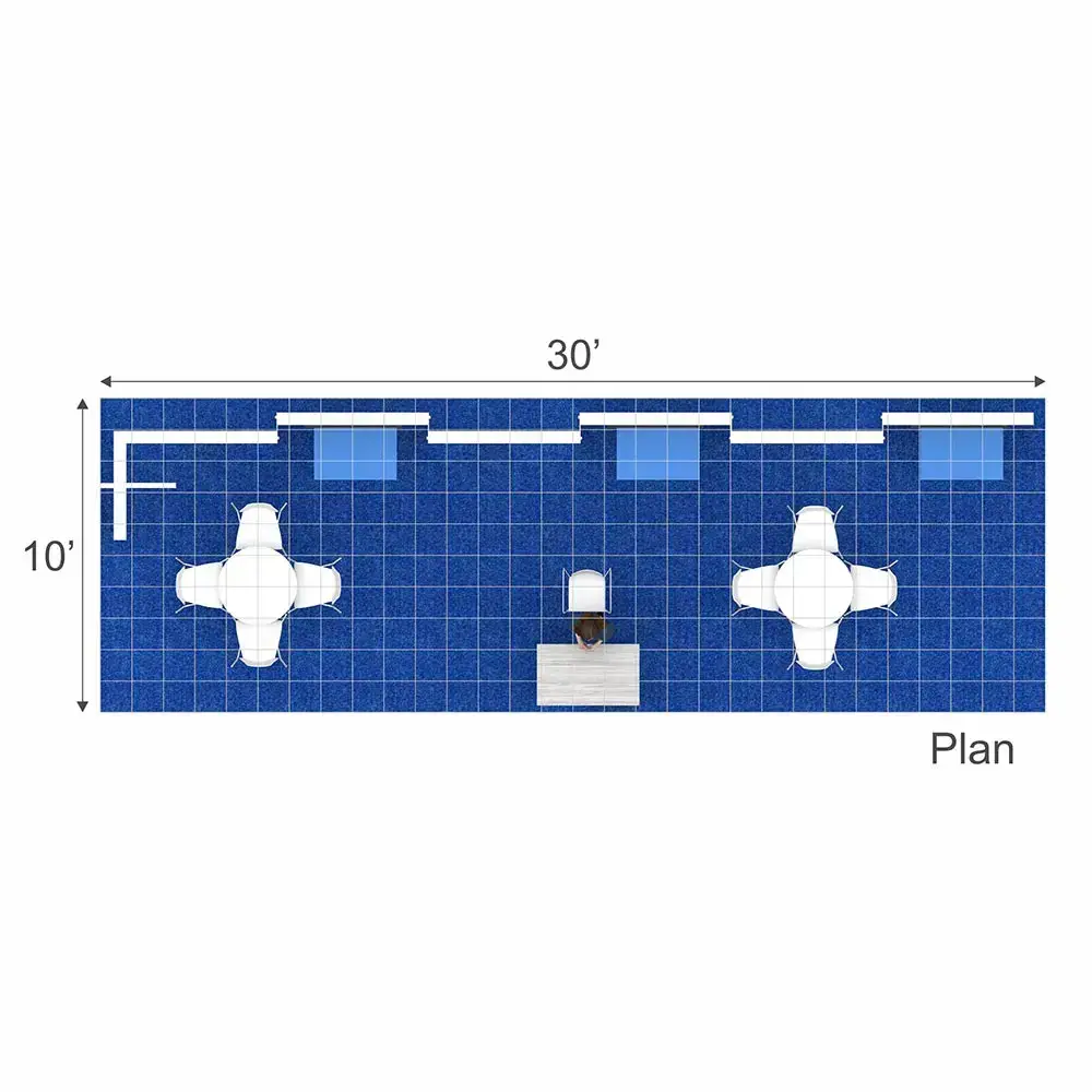 trade show booths 10x30