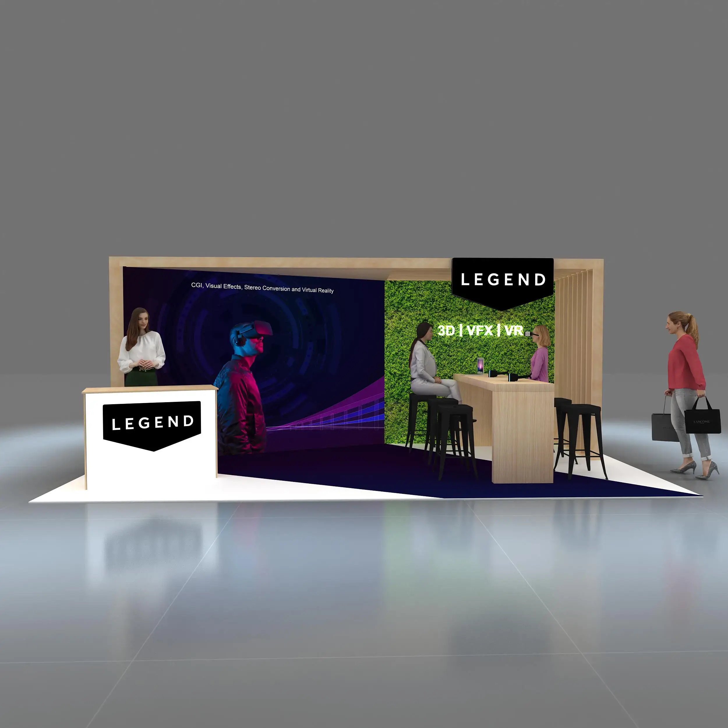 10x20 custom exhibit design