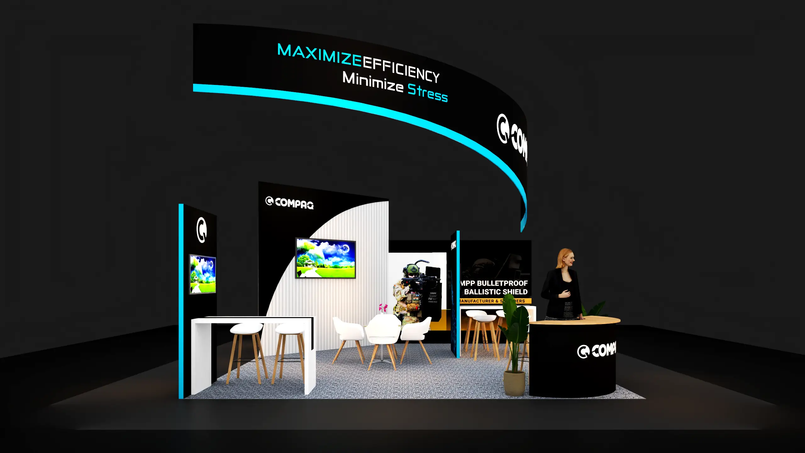 20x20 custom exhibit design