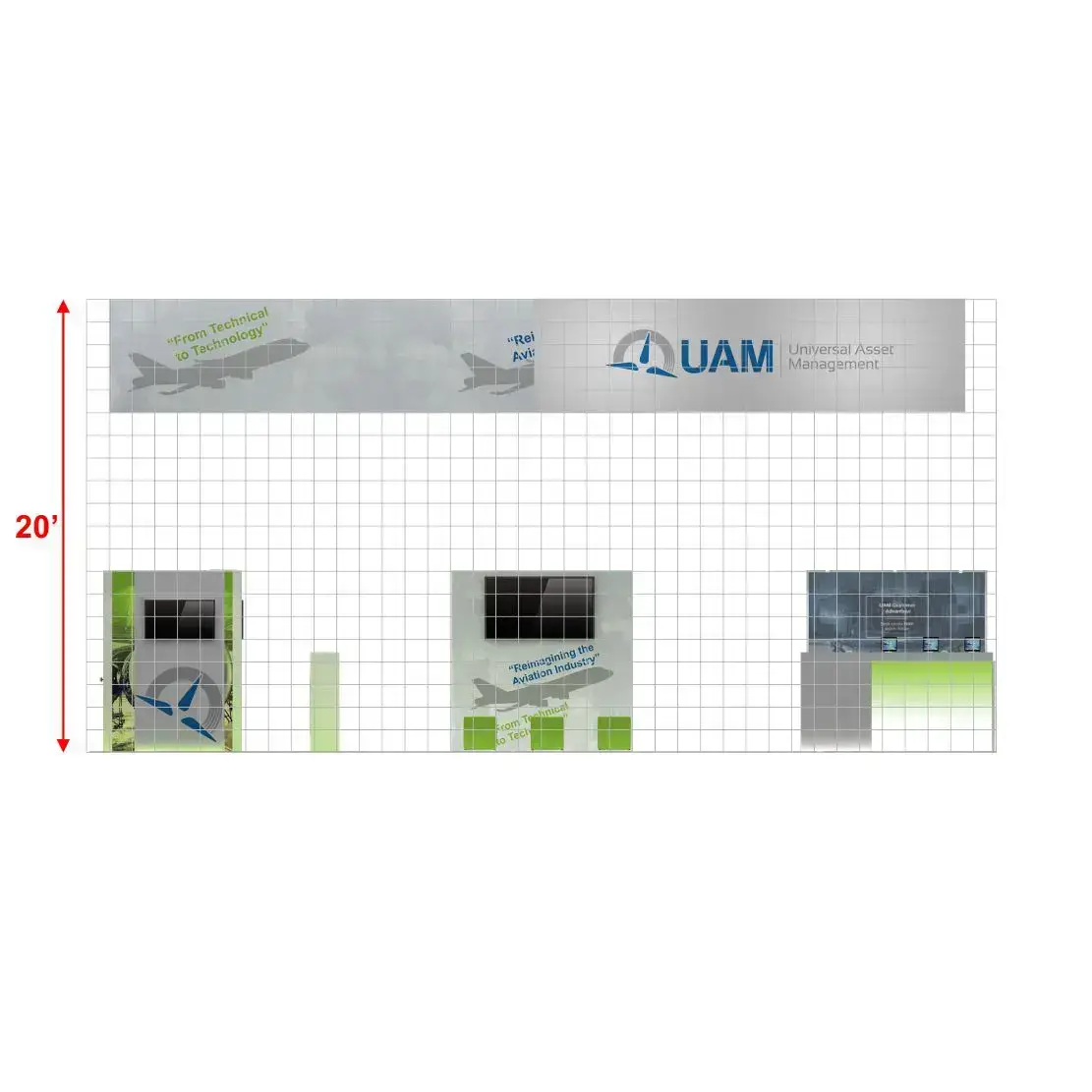 20x40 trade show displays
