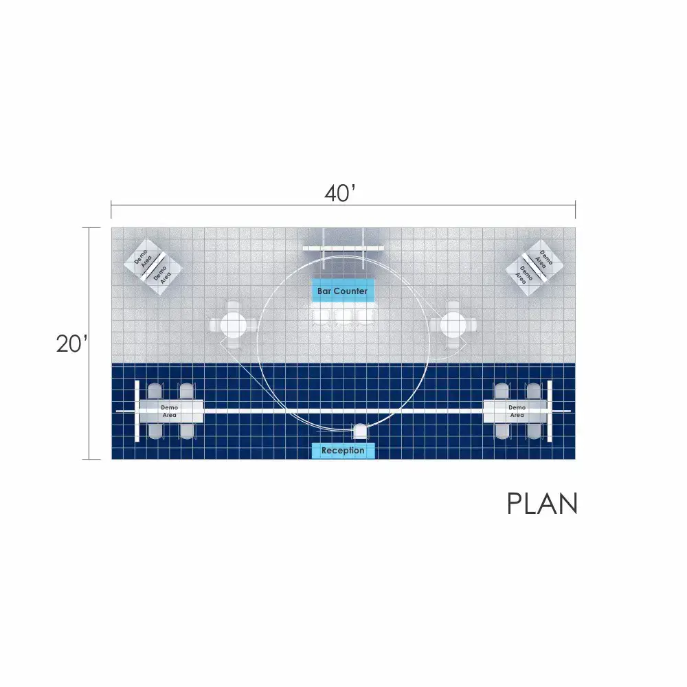 20x40 trade show displays