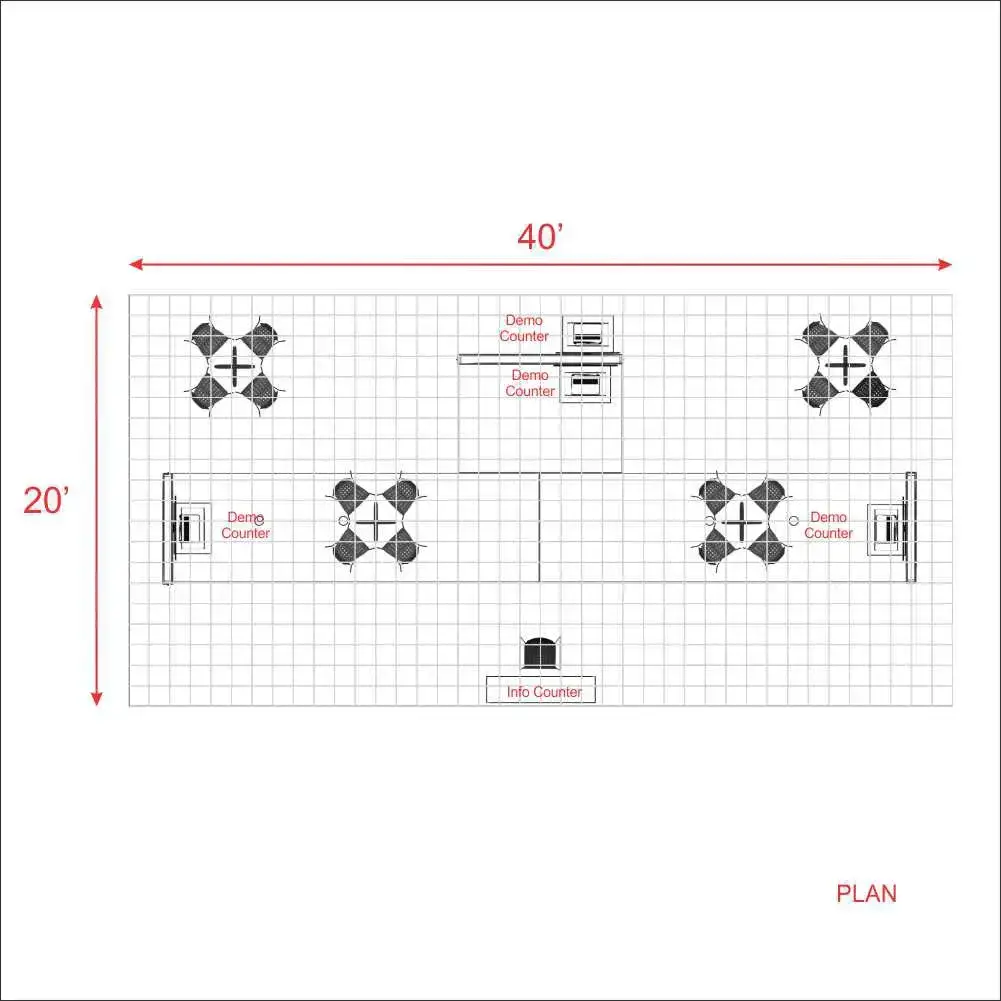20x40 trade show displays