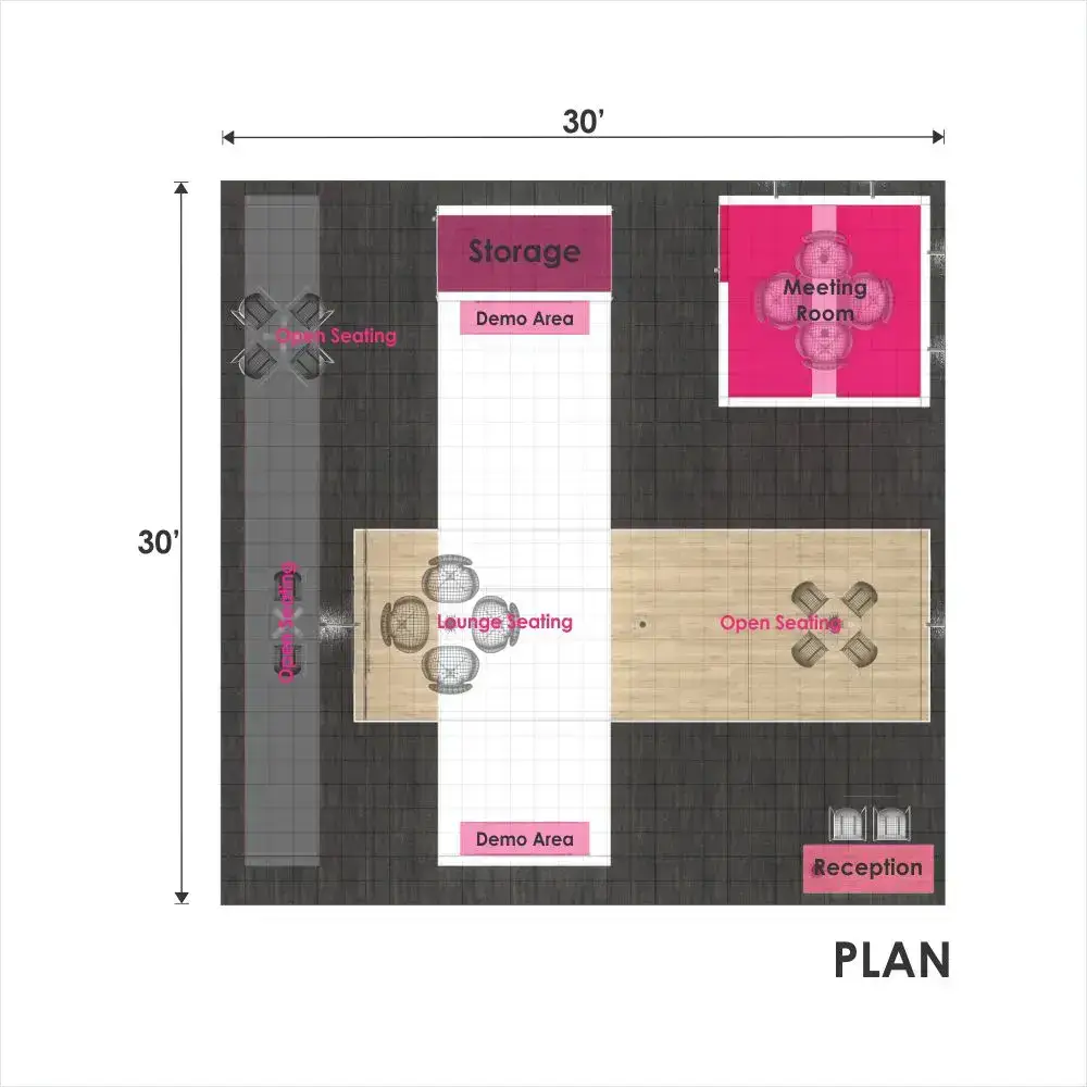 30x30 convention booth builders