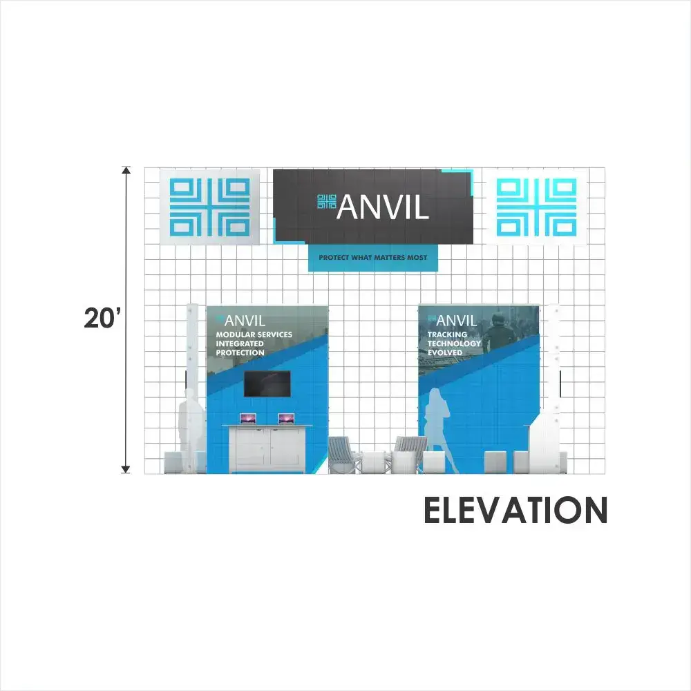 30x30 convention booth builders