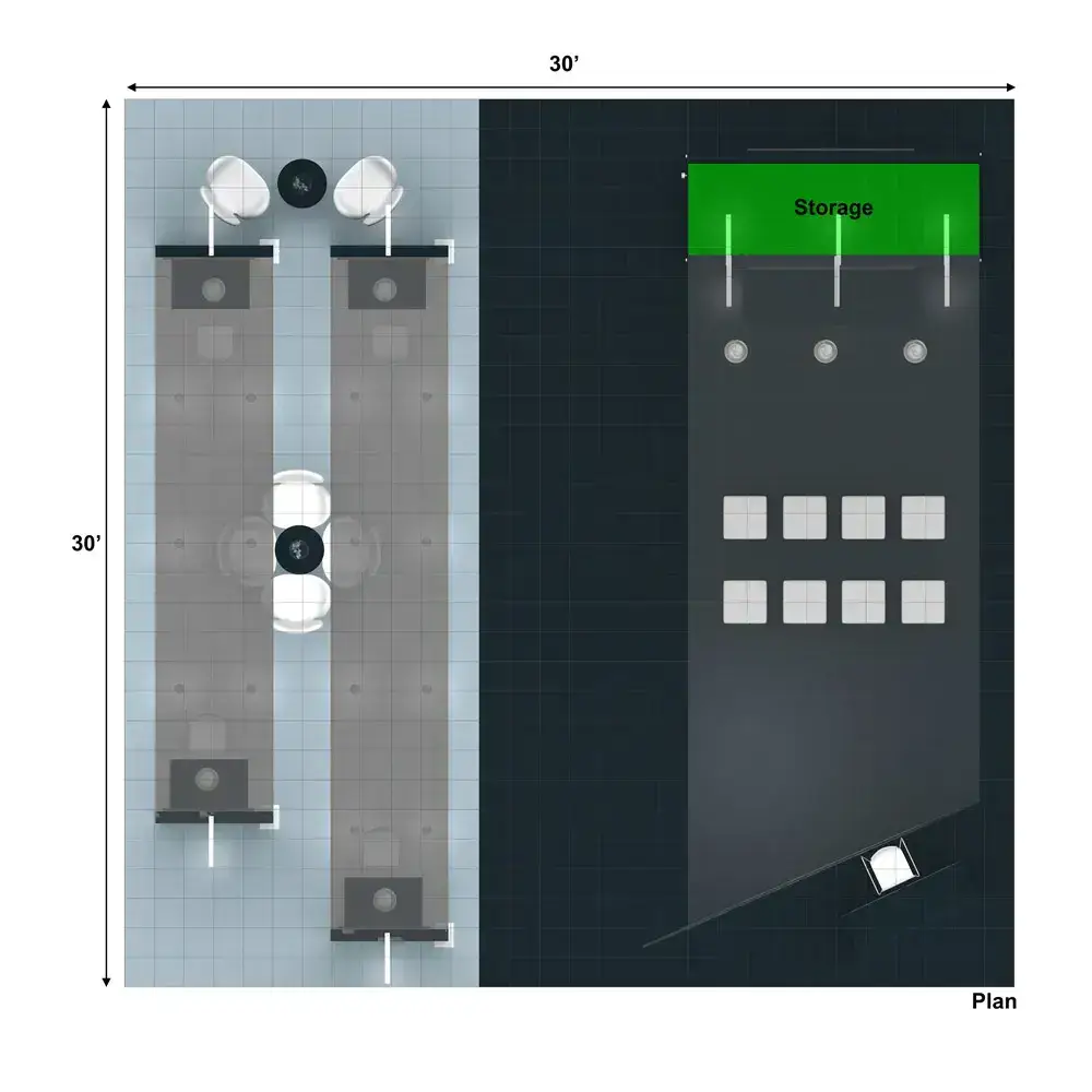 30x30 convention booth builders