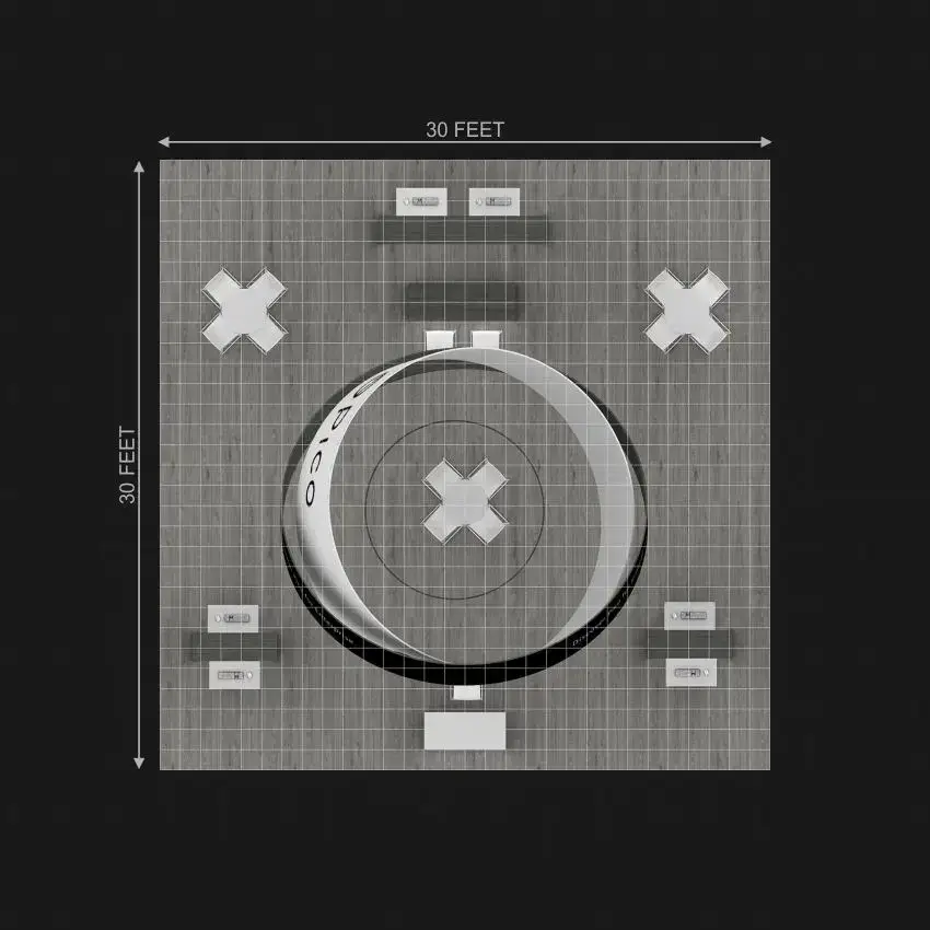 30x30 convention booth builders