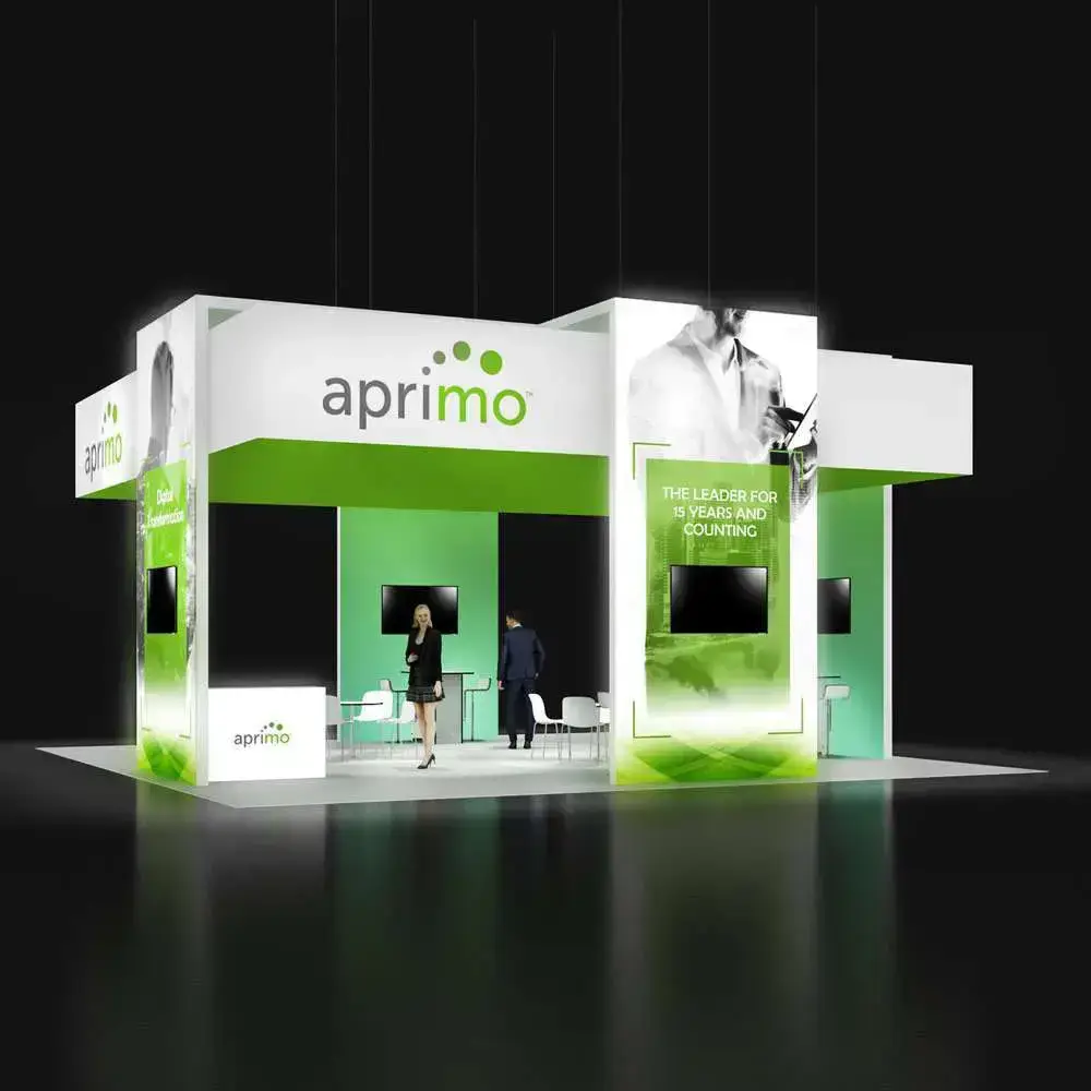 30x30  trade show booth ideas