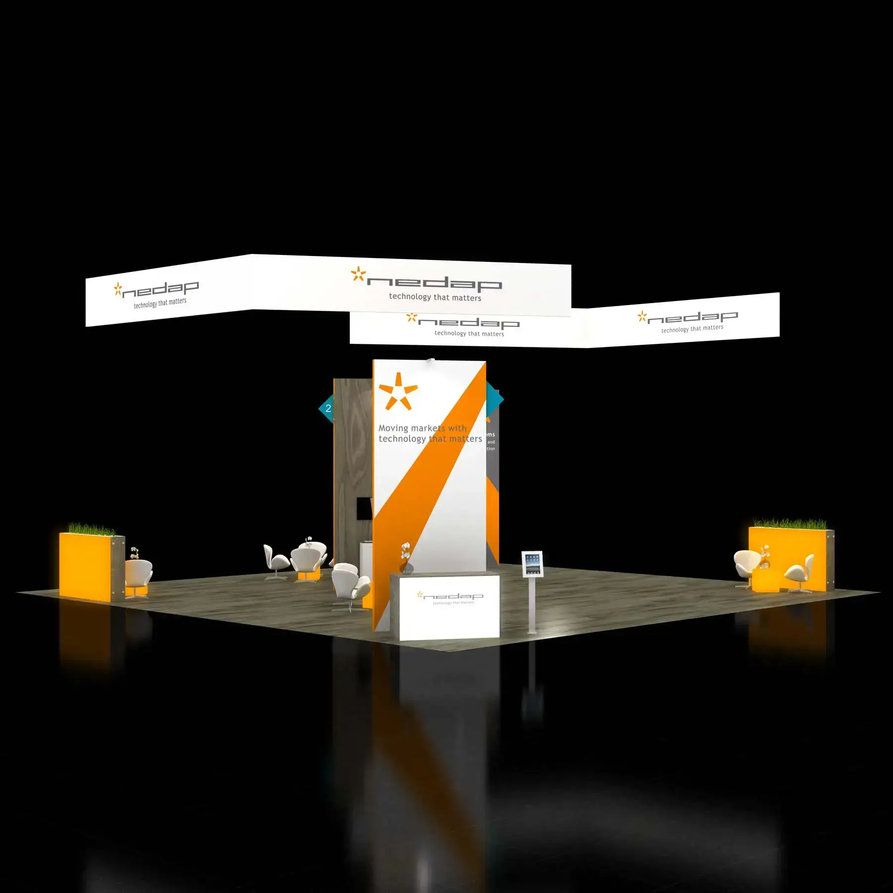 40x40 custom exhibit design