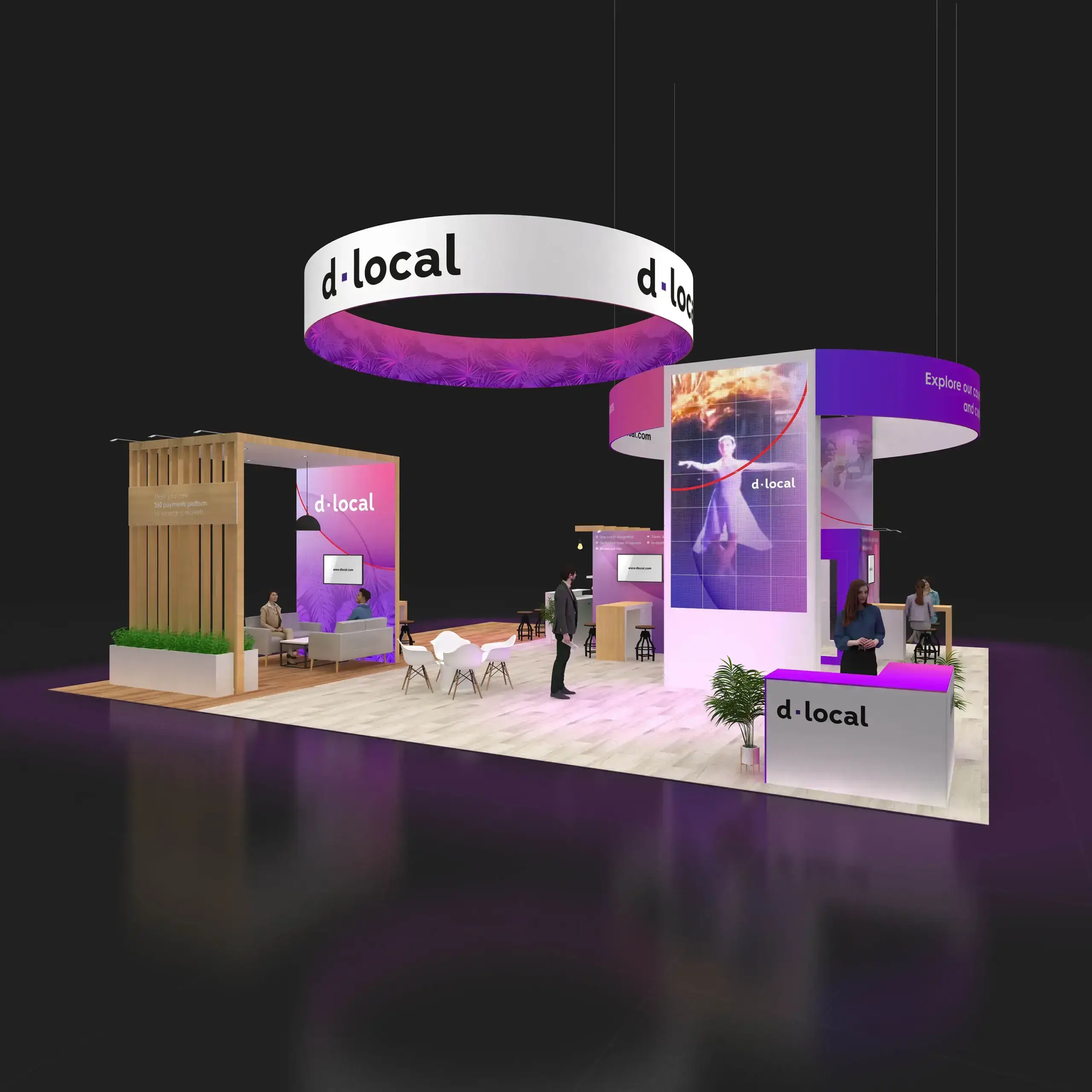 40x40 booth display