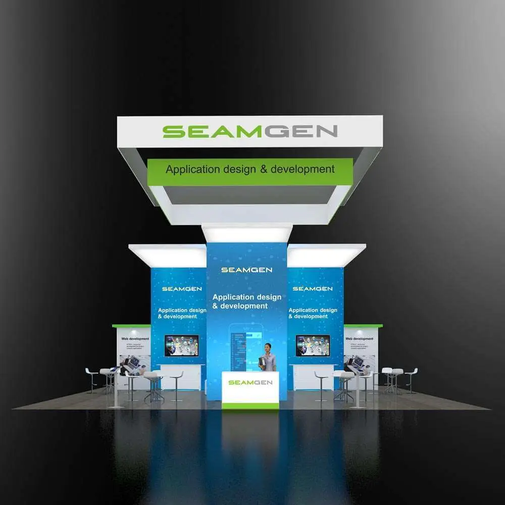 40x40 custom exhibit design